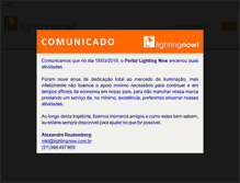 Tablet Screenshot of lightingnow.com.br